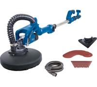 Scheppach Ponceuse pour murs et plafonds DS930 Ponceuse pour cloisons sèches avec 710W | Disques de Ø 215mm | Tige télescopique 140-165cm | 24 disques abrasifs & Adaptateur d'aspiration