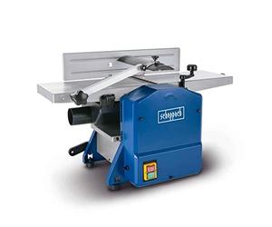 Scheppach Raboteuse & Dégauchisseuse compacte HMS850 |1250W | 2 fers en acier rapide | Largeur de rabotage 204mm | Hauteur de passage 120mm | Régime de l'arbre 8500-1min