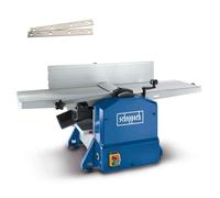 Scheppach Raboteuse & Dégauchisseuse HMS1080 | Puissance 1500W | Largeur de rabotage 254 mm | Hauteur de passage : 120mm | Vitesse de rotation des fers 9000 min-1 | Plus 2 fers supplémentaires