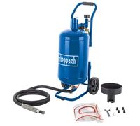 Scheppach Sableuse mobile SBT-20- tuyau 2,5m - Consommation d'air 250 l/min | Pression de fonctionnement : 4-8 bar - Volume : 20 l - Jet 13 l - Ø 0,1-0,63 mm