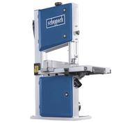 Scheppach Scie à ruban HBS261 | Hauteur de passage 120mm | 2 vitesses de coupe 660/960 m/min | Réglage de la table 0-45° | Gabarit de coupe transversale et butée parallèle inclus
