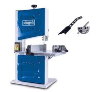 Scheppach Scie à ruban HBS25-350 W - 230 V - Hauteur de coupe 80 mm - Vitesse du ruban 880 m/min - Vitesse de rotation 1400 min-1 - Table inclinable à 45°
