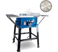 Scheppach Scie circulaire de table HS110 avec 2e lame de scie | 2000 W / 230 V | Hauteur de coupe 87 mm | Ø 254 mm 24Z | Élargisseurs de table et support | Dimensions de la table avec élargissement