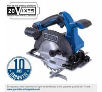 Scheppach Scie circulaire sans fil BC-CS165-X 20V, moteur brushless, lame 165 mm, coupe max 55 mm, sans batterie ni chargeur