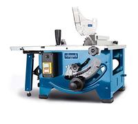 Scheppach Scie circulaire Sur Table HS80 | 1200W | Lame Ø210mm | Hauteur de coupe 48mm | Dimensions de la table 525 x 400 mm | Butée longitudinale et transversale incluses | Ergonomique & Légère