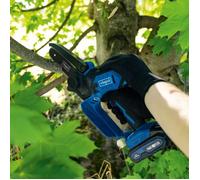 Scheppach Scie de jardin sans fil C-PS100-X - SET S avec 2 batteries 20V 2 Ah et chargeur double - 127 mm de coupe max