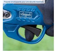 Scheppach Sécateur sans fil BC-PRS28-X 20V brushless Coupe 28 mm Bleu/Noir