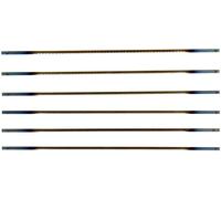 Scheppach Lames pour scie à chantourner - Kit 6 - 135 x 2 x 0,25 mm, 25 T - Universel