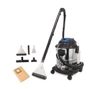 Scheppach Aspirateur injecteur-extracteur eau et poussière SprayVac20 1600W Cuve inox 5 en 1 Gris