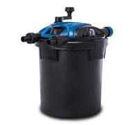 Scheppach Système de Filtration sous pression pour Bassins PFS8000 | 43W | Débit max 2500L/h | Pour bassin jusqu'à 8000L sans poissons et jusqu'à 4000L avec poissons | Twist clean intégré