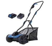 Scheppach Tondeuse à Cylindre C-SPM380-X Sets - 1 Bat 2Ah + Chargeur Inclus