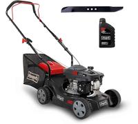 Scheppach Tondeuse à Gazon Thermique MP132-40 | 3,4 CV | Largeur de Coupe 40 cm | Réglage Hauteur de Coupe sur 3 Positions | Panier de ramassage de 35L (avec Lame de Rechange et Huile Moteur)