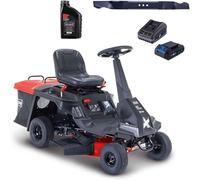 Scheppach Tondeuse autoportée Thermique MR230-61 - Moteur à Essence 4 Temps 4,4 KW/6 CV - Largeur de Coupe 61 cm - Réglage Hauteur de Coupe sur 5 Niveaux - Jardins 2600 m² - Huile + Lame incluses