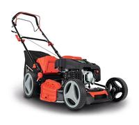 Scheppach Tondeuse Thermique autotractée MS225-53 - 6 CV - Largeur de Coupe 53 cm - Hauteur de Coupe réglable - 65L - Mulching et Nettoyage - Huile Moteur Incluse (Solo)