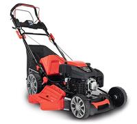 Scheppach Tondeuse à Gazon Thermique MS225-56 - Moteur 4 Temps 6 CV - 224 cm3 - Largeur de Coupe 56 cm - 2200 m² - bac 65L - Hauteur de Coupe 25-75 mm