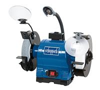 Scheppach Touret à 2 Meules BG200AL | 4903106901-9930 | 550W | Meules Ø200mm | Grain 60 et 100 | Pare-étincelles | Porte-outils réglables | Réservoir d'eau intégré | Lampe orientable