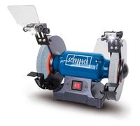 Scheppach Touret Mixte SM200L 500W Meules 36 et 60 Ø200mm LED Bâti Fonte Travaux multiples