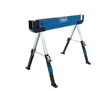 Scheppach Tréteau d'atelier MWB600 | Coupe de bois | 589kg de charge | 61,8-82cm de hauteur de travail | pieds antidérapants & pieds réglables