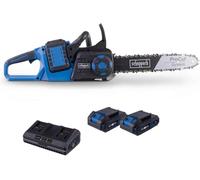 Scheppach Tronçonneuse BC-CS355Duo-X - 2 batteries 2Ah + chargeur inclus