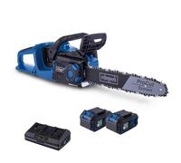 Pack tronçonneuse sans fil BC-CS355Duo-X - longueur de coupe 33,5cm - SCHEPPACH 20V IXES +2 batteries 4Ah + chargeur double 4.5A