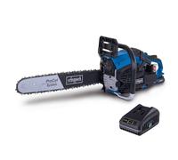 Scheppach Tronçonneuse thermique PCS56E - Moteur essence 2 T -3,1CV/2,3 kW | Guide-chaîne et chaîne ProCut 20" / 51 cm - Batterie et chargeur inclus