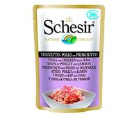 Schesir 0103205 Cat Thon/Poulet avec Jambon, 50 g