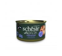 Schesir After Dark Nourriture humide pour chats en filets en bouillon 12 boîtes x 80 g (poulet au canard FILETES EN bouillon)