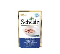 SCHESIR Aliment complémentaire pour chats au thon et au bar 50 g