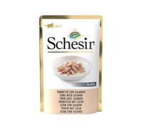 SCHESIR-Aliment humide pour chat thon avec saumon sachet en gelée Schesir - 85 g