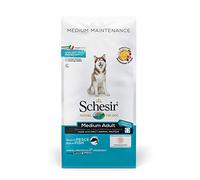 Schesir, Aliments secs pour Chiens âgés de Taille Moyenne au goût du Poisson, en croquettes - Format Sac de 12 kg