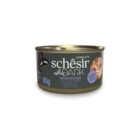 SCHESIR-Alimentation humide pour chat filets en bouillon poulet avec canard Schesir After Dark - boîte de 80 g