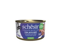 SCHESIR-Alimentation humide pour chat gelée de bœuf et de thon Schesir - 85 g