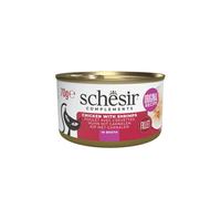 SCHESIR-Alimentation humide pour chat poulet crevettes bouillon Schesir - 70 g