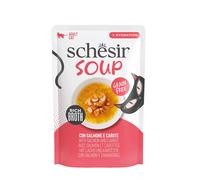 SCHESIR-Alimentation humide soupe pour chat saumon carottes Schesir - 40 g