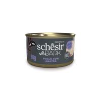 Schesir, Aliments Humides pour Chats Adultes Boîtes After Dark Goût Poulet et Canard en Pâté 12 x 80gg