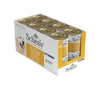 Schesir, Aliments humides pour Chiens Adultes au goût Poulet avec Citrouille, Filets en gelée Douce - Total 4,56 kg (16 boîtes de 285G)