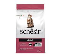 Schesir, Aliments secs pour Chats Adultes, Ligne de Maintien au goût du Jambon, croquettes - Format Sac de 1,5 kg.