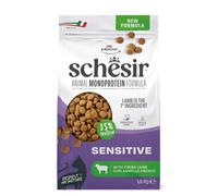 Schesir Animal Monoprotein Adult, Croquettes pour Chats, Aliment Sec Monoprotéiné Complet et Équilibré, Goût Agneau, 1,5 kg