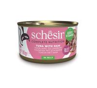 SCHESIR Assortiment de saveurs au thon pour chat, 12 x 85 g (4 saveurs)