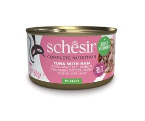 SCHESIR Assortiment de saveurs au thon pour chat, 12 x 85 g (4 saveurs)