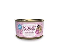 Schesir Baby, en Bouillon avec goût de Poulet et Foie avec DHA et Taurine, Nourriture Humide complète pour Chatons (12 boîtes de 70 g)