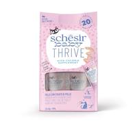Schesir Baby Thrive au Poulet, Nourriture Humide complémentaire pour Chatons (20 enveloppes de 8 g)