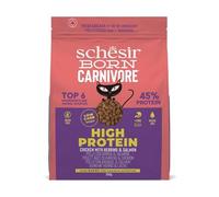 Schesir Born Carnivore Aliment sec pour chats Différents formats et saveurs Ingrédients naturels (poulet au hareng et saumon 1,25 kg)