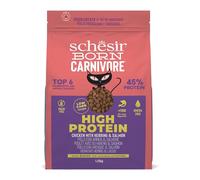 Schesir Born Carnivore, au goût Poulet et Hareng, Croquettes pour Chats Adultes cuites au Four (Sac de 1,25 kg)