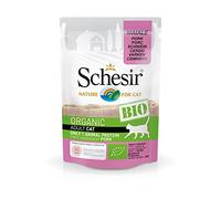 Schesir Cat Bio Monoprotéine Porc Aliments pour Chat Humide, 16 sachets x 85 g