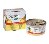 Boîte Pâtée Au Filets De Poulet Et Ananas Avec Morceaux De Fruits Pour Chat - Schesir - 75g