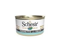 Schesir Cat Jelly Lot de 24 boîtes de 85 g de Thon avec dorade pour Chat Humide en gelée