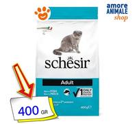 Schesir Chat Adulte Ménage Poisson Nourriture Sèche Pour Chats 400 Gr
