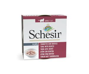 Schesir Chat en gélatine Adulte 85 GR Ton avec Dentice