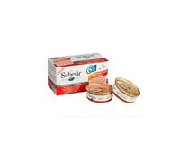 Schesir chat - filets de poulet et canard au naturel - 6 x 50g